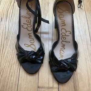 NEW Sam Edelman never worn black patent block heels